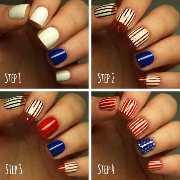 4th of July Nail Designs 2018 Nail Arts Easy Cute