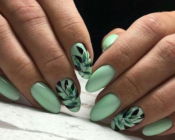 Blue Green Nail Designs 2024