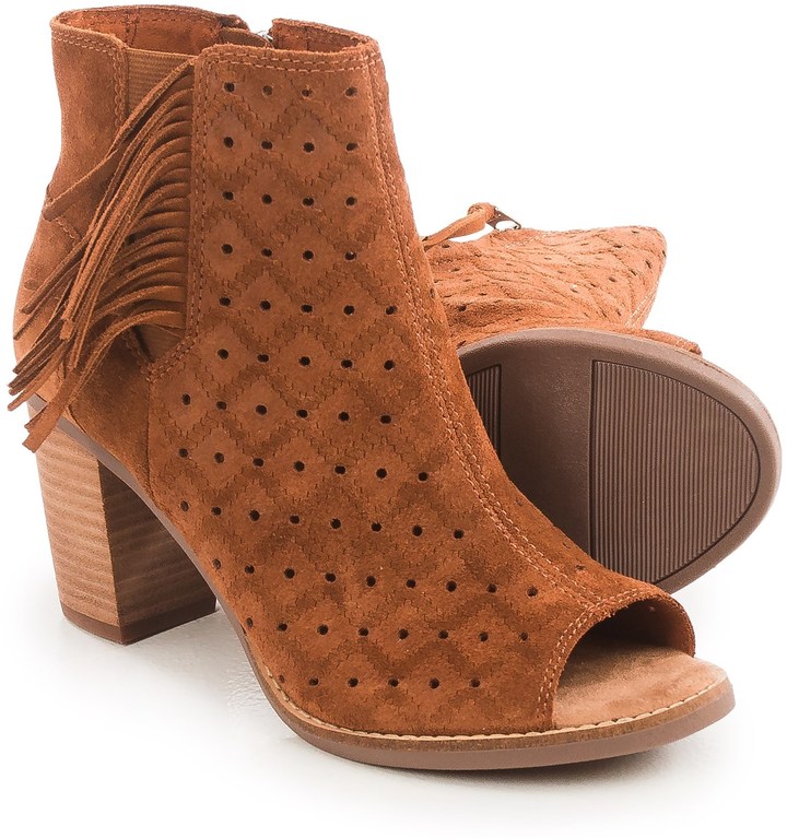 Peep Toe Ankle Boots For Summer